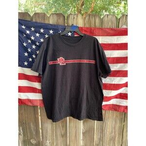 Vintage Y2K Polo Jeans Ralph Lauren Black Tshirt Size XL